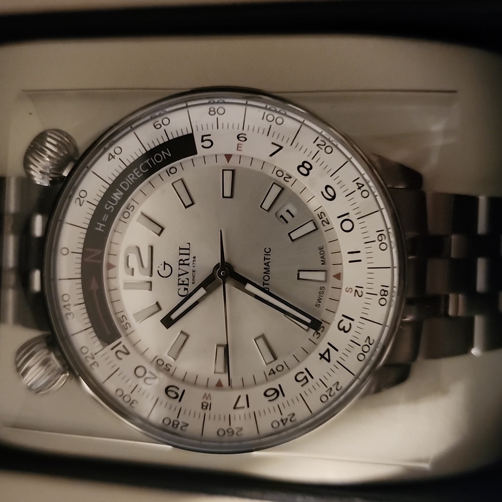 GEVRIL LA CHAUX DE FONDS LUXURY SWISS TIMEPIECE WATCH NEW IN BOX